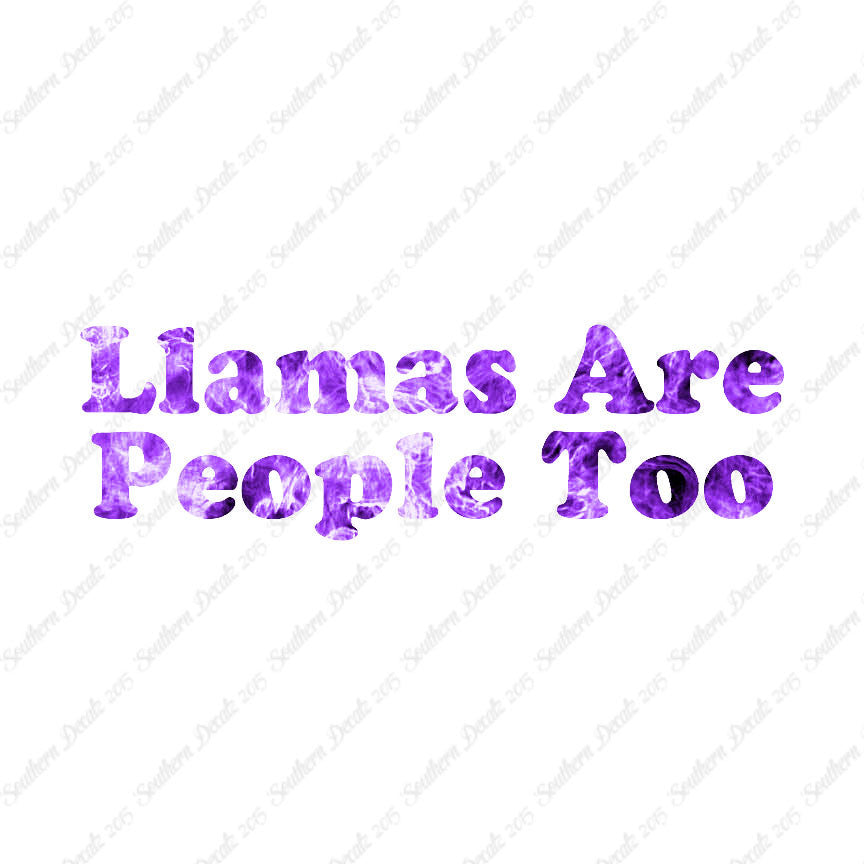 Llamas Are People Too