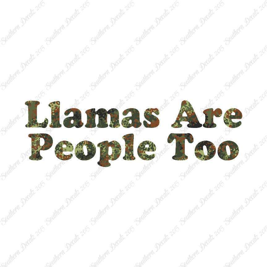 Llamas Are People Too