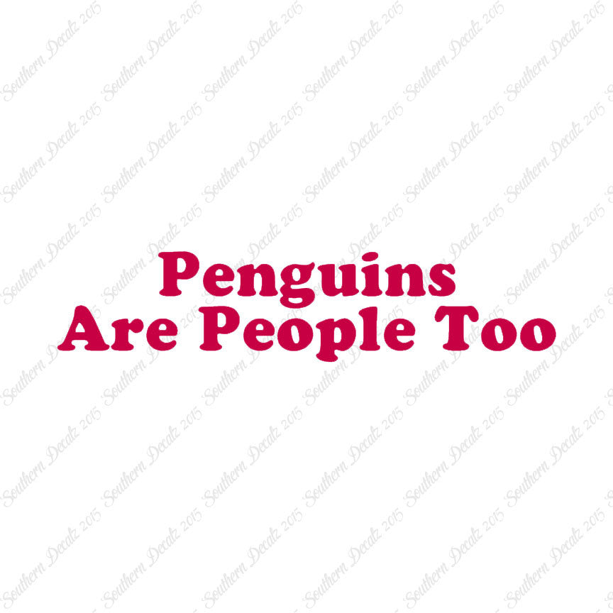Penguins Are People Too