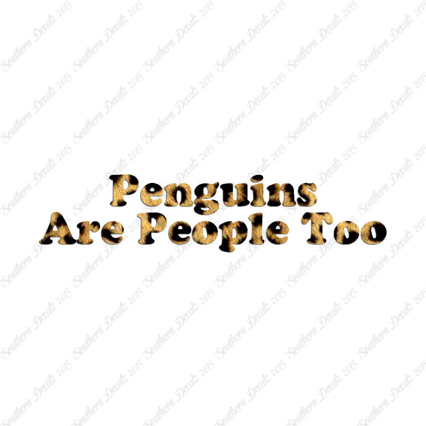 Penguins Are People Too