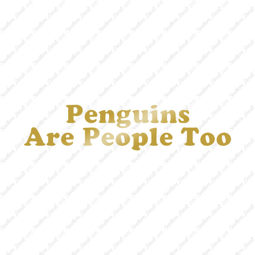 Penguins Are People Too
