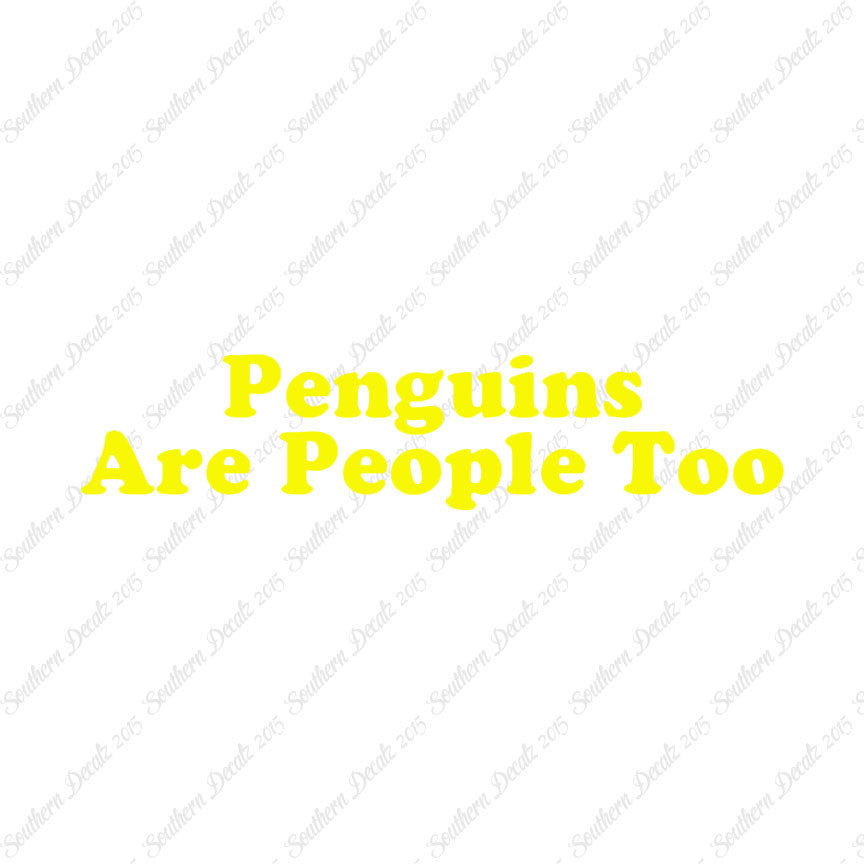 Penguins Are People Too