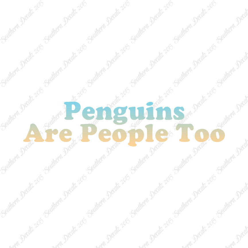 Penguins Are People Too