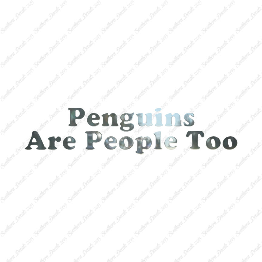 Penguins Are People Too