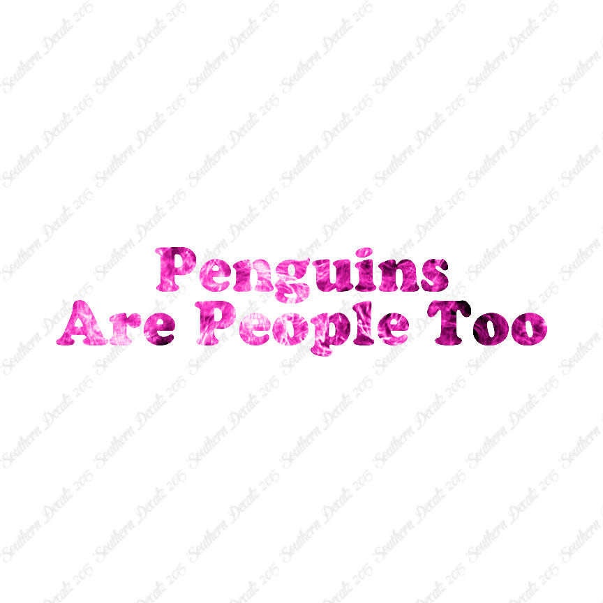 Penguins Are People Too