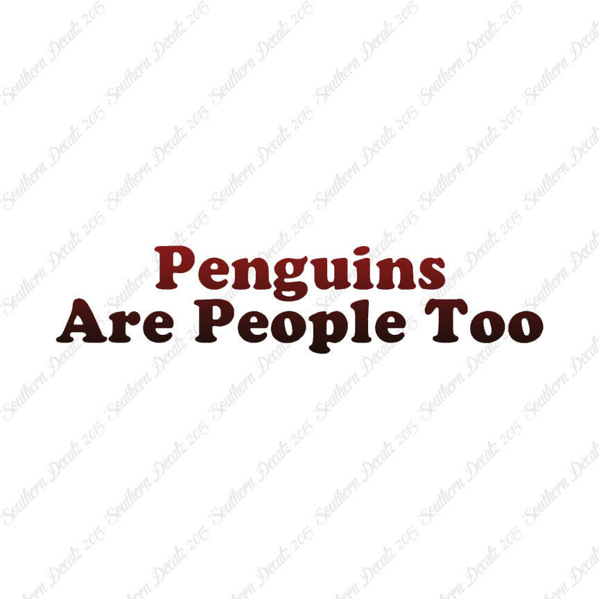 Penguins Are People Too