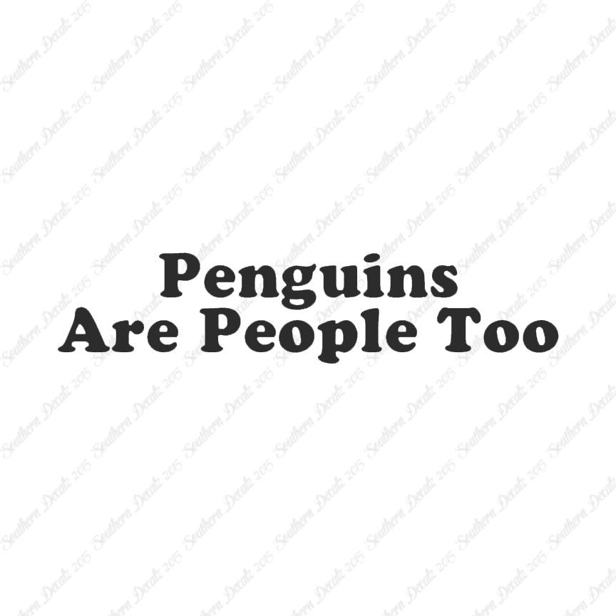 Penguins Are People Too