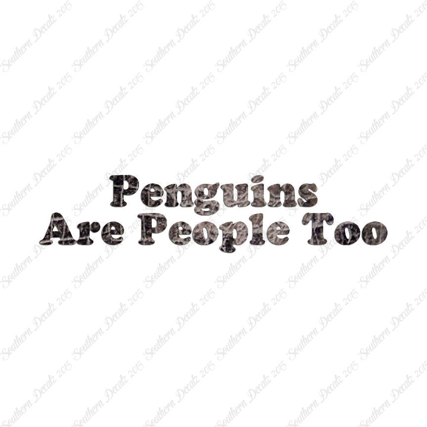 Penguins Are People Too