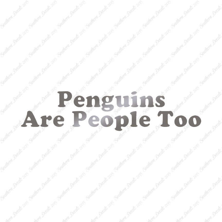 Penguins Are People Too