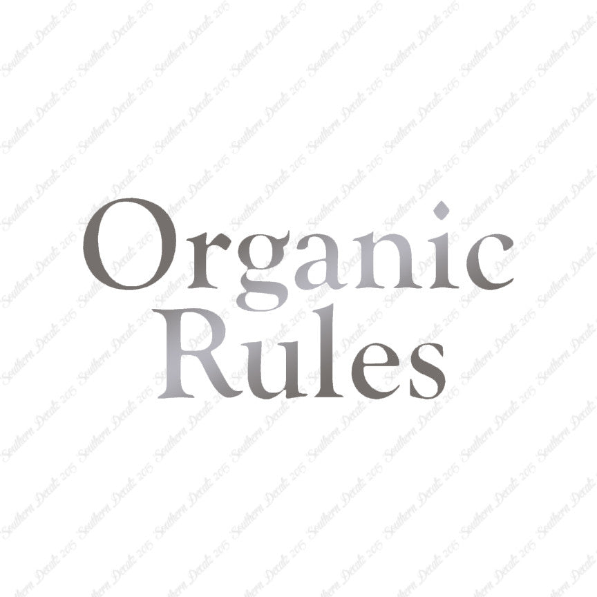 Organic Rules
