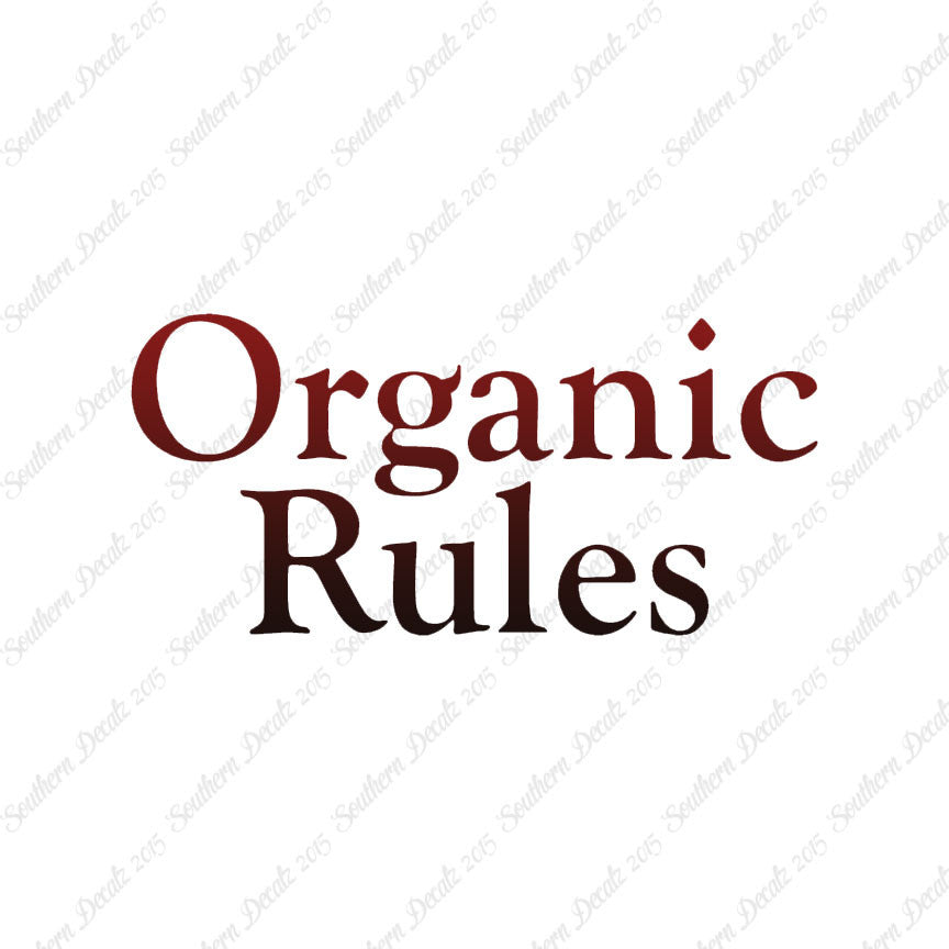 Organic Rules