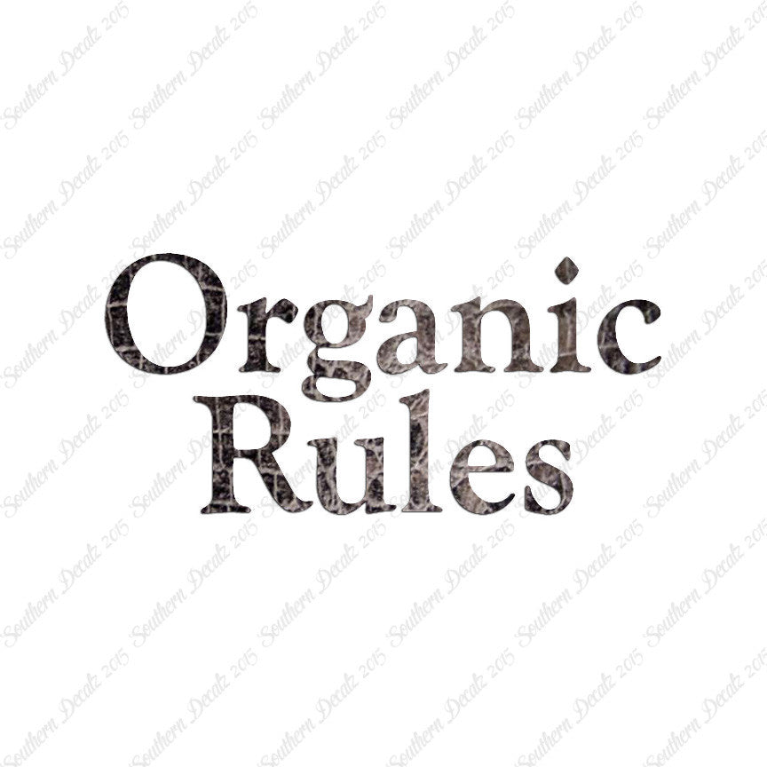 Organic Rules