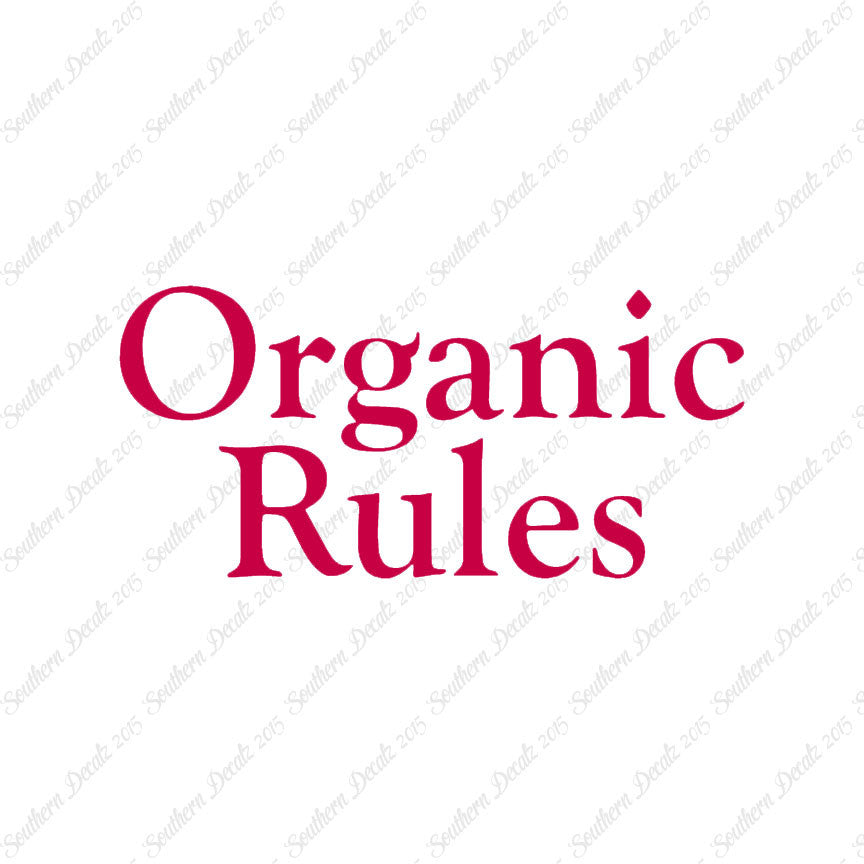 Organic Rules