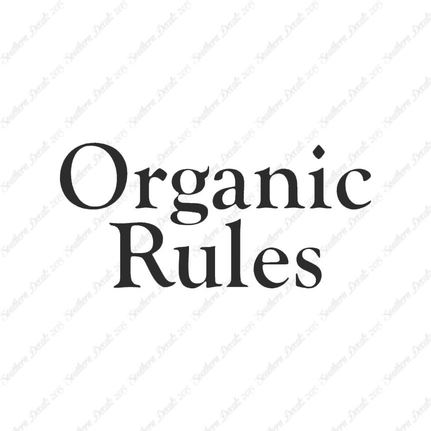 Organic Rules