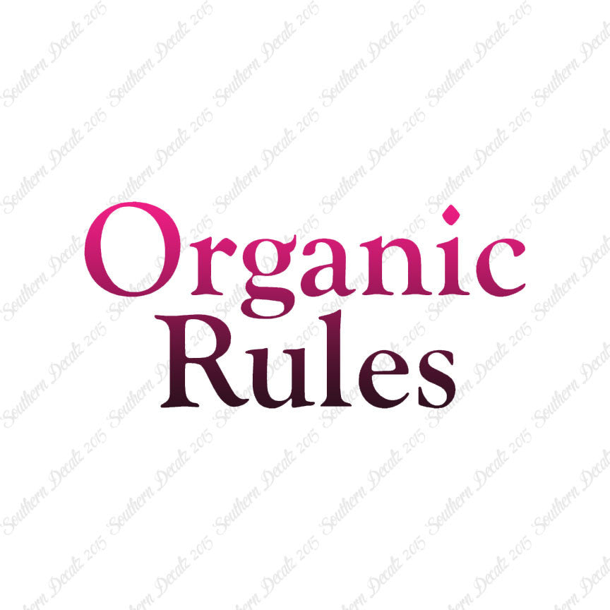 Organic Rules