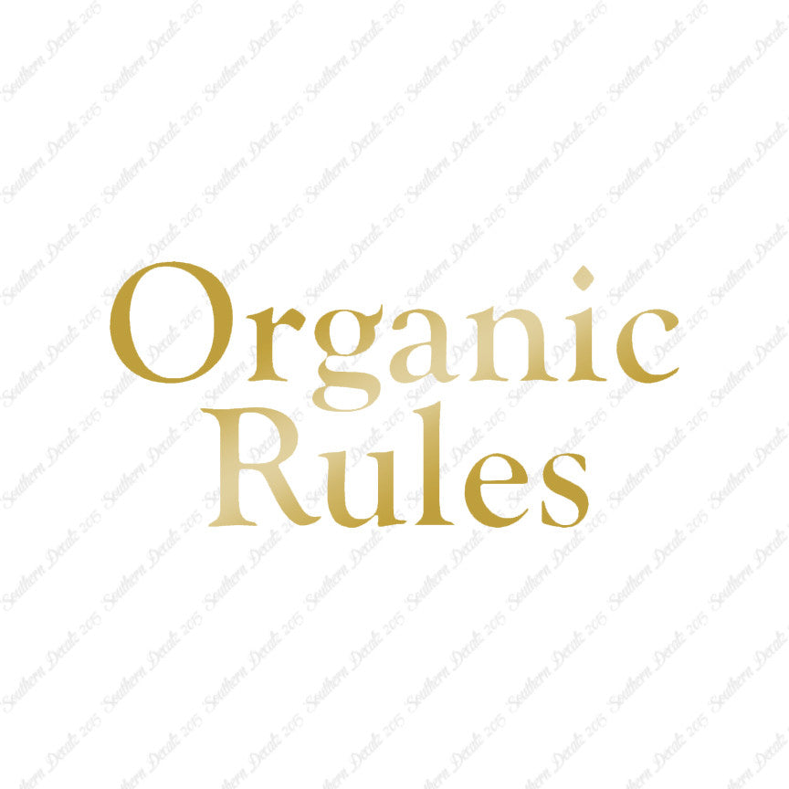 Organic Rules