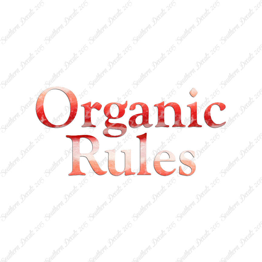 Organic Rules