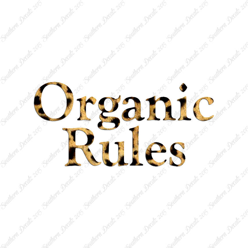 Organic Rules