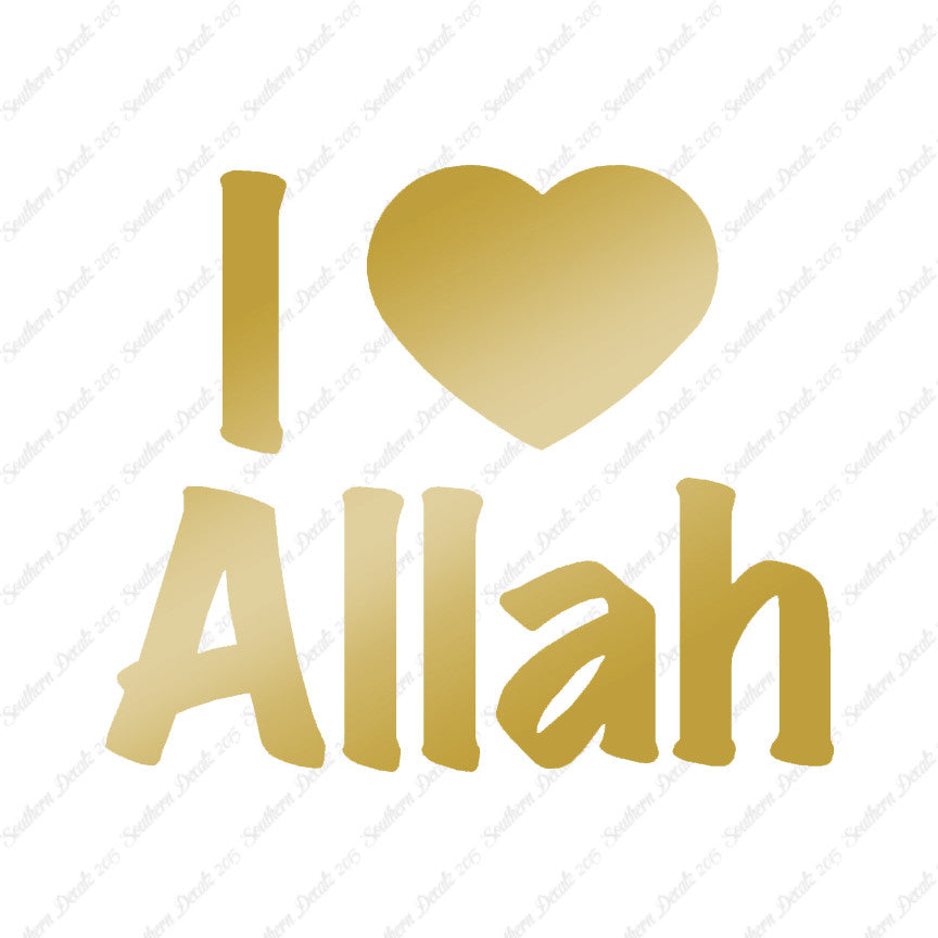 I Love Allah Heart