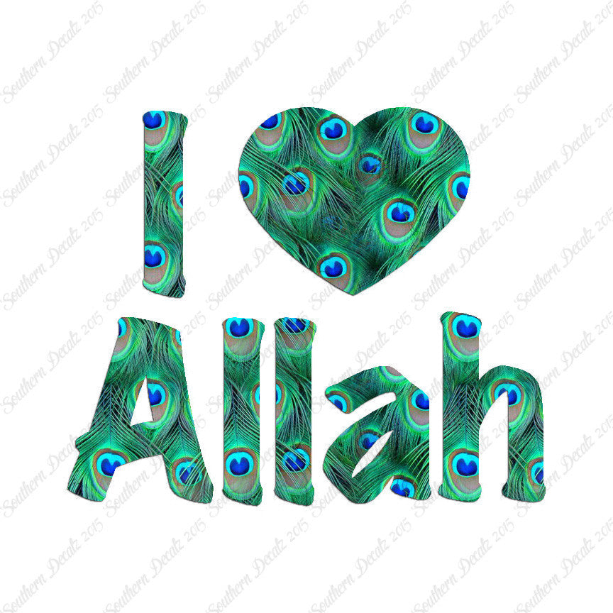 I Love Allah Heart