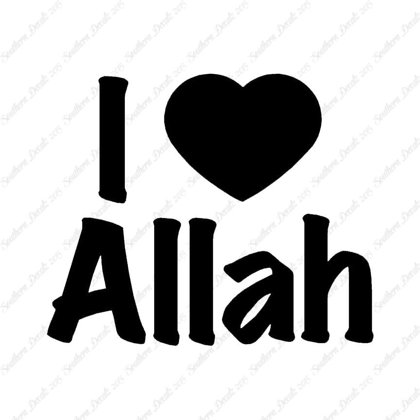 I Love Allah Heart