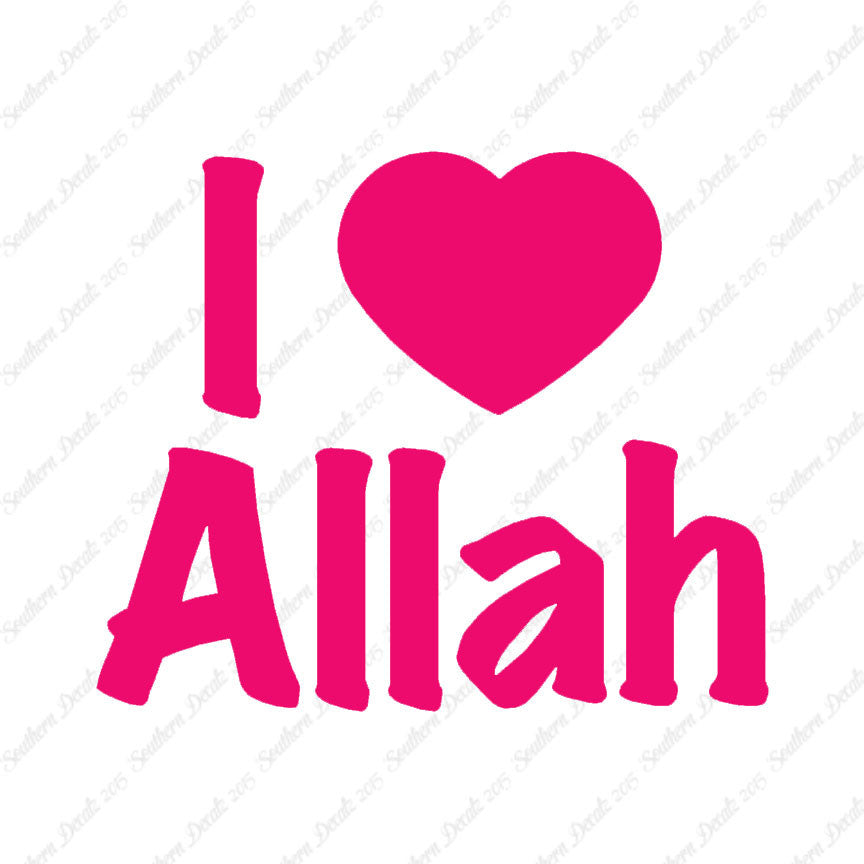 I Love Allah Heart