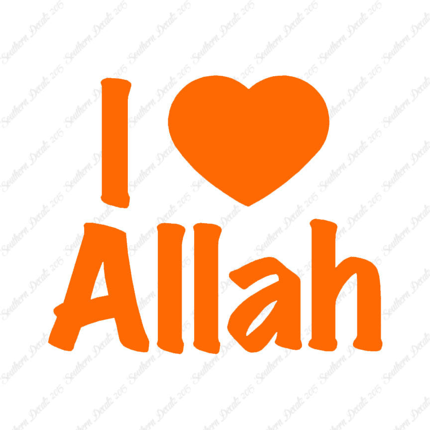 I Love Allah Heart