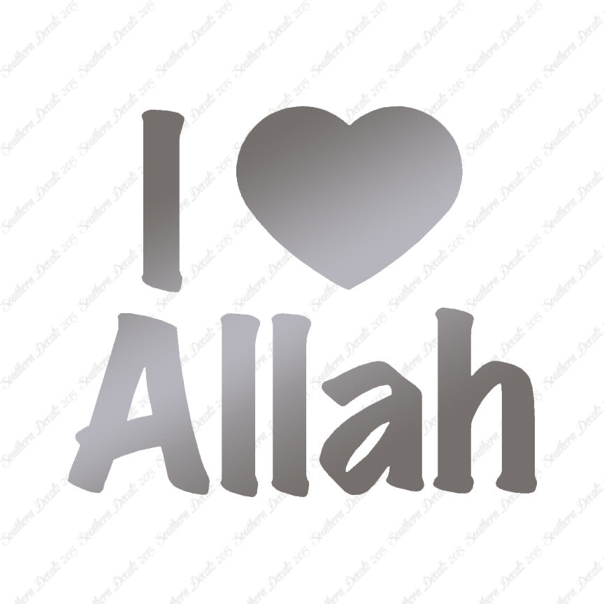 I Love Allah Heart