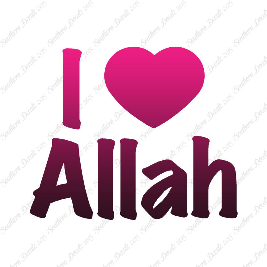 I Love Allah Heart