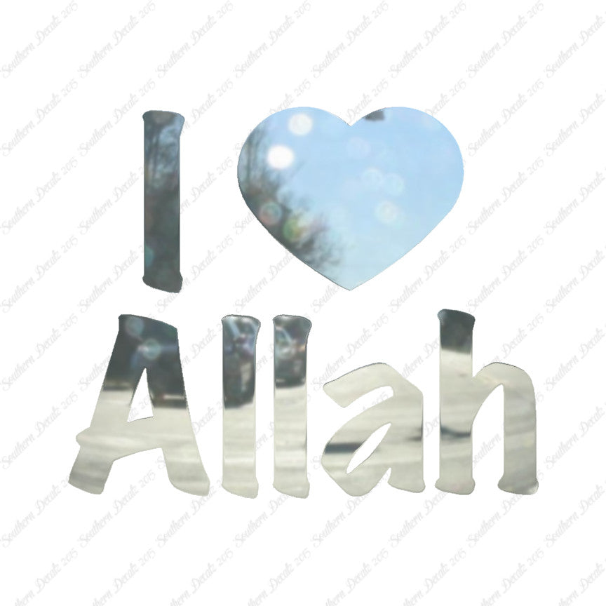 I Love Allah Heart