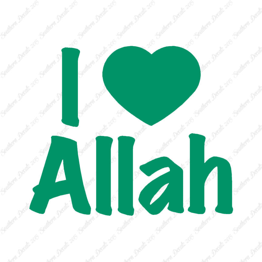 I Love Allah Heart