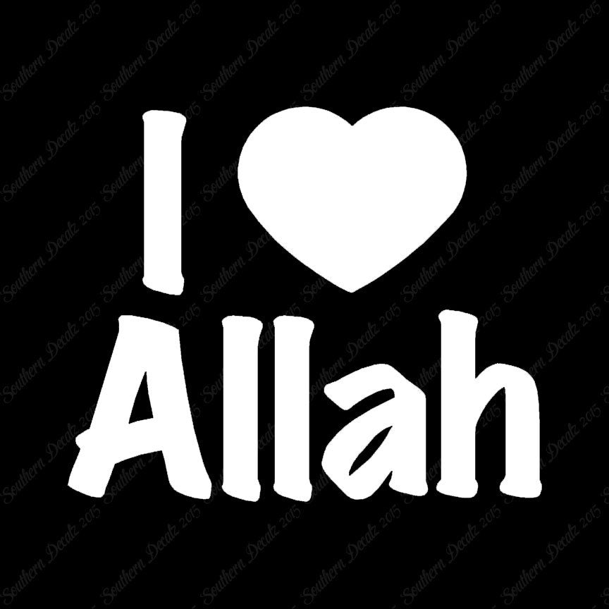 I Love Allah Heart