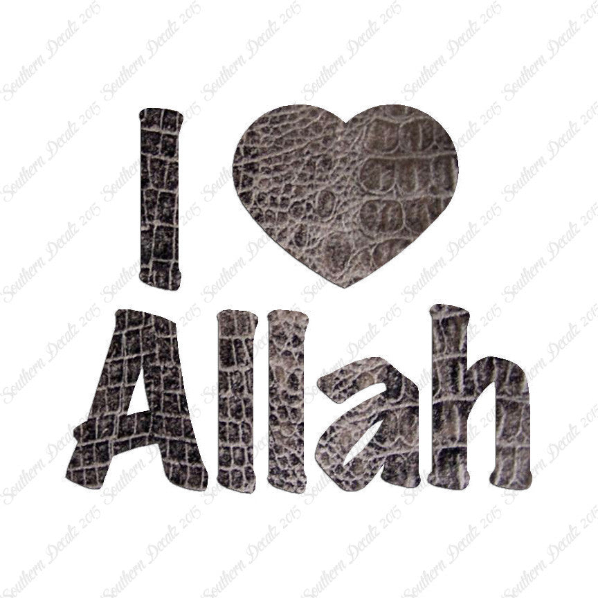 I Love Allah Heart