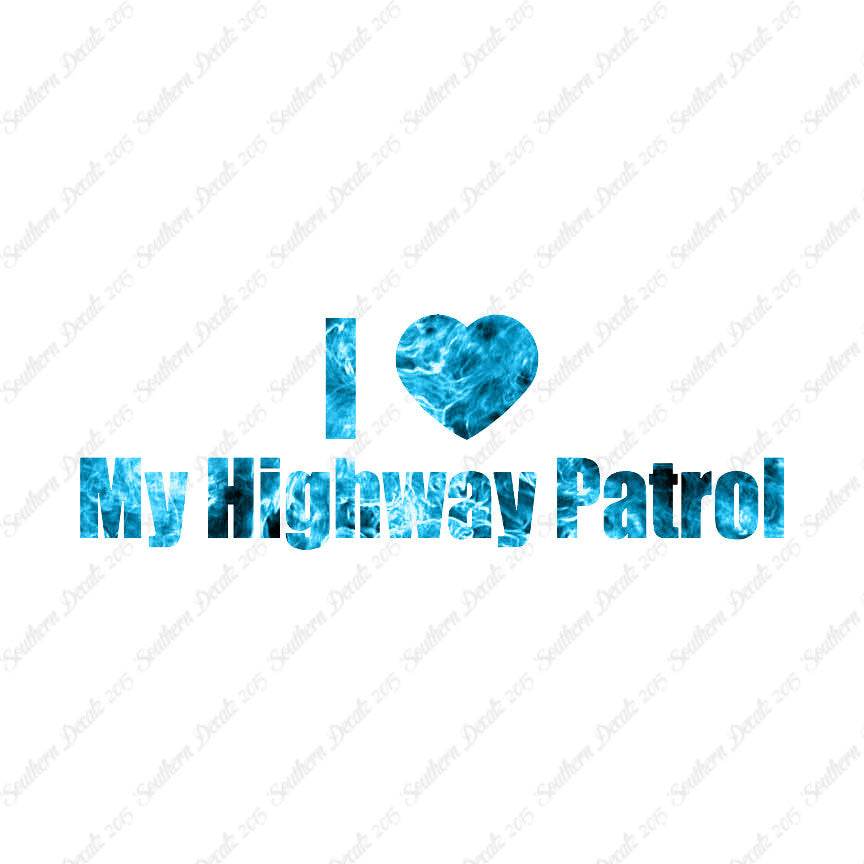 I Love Highway Patrol Heart