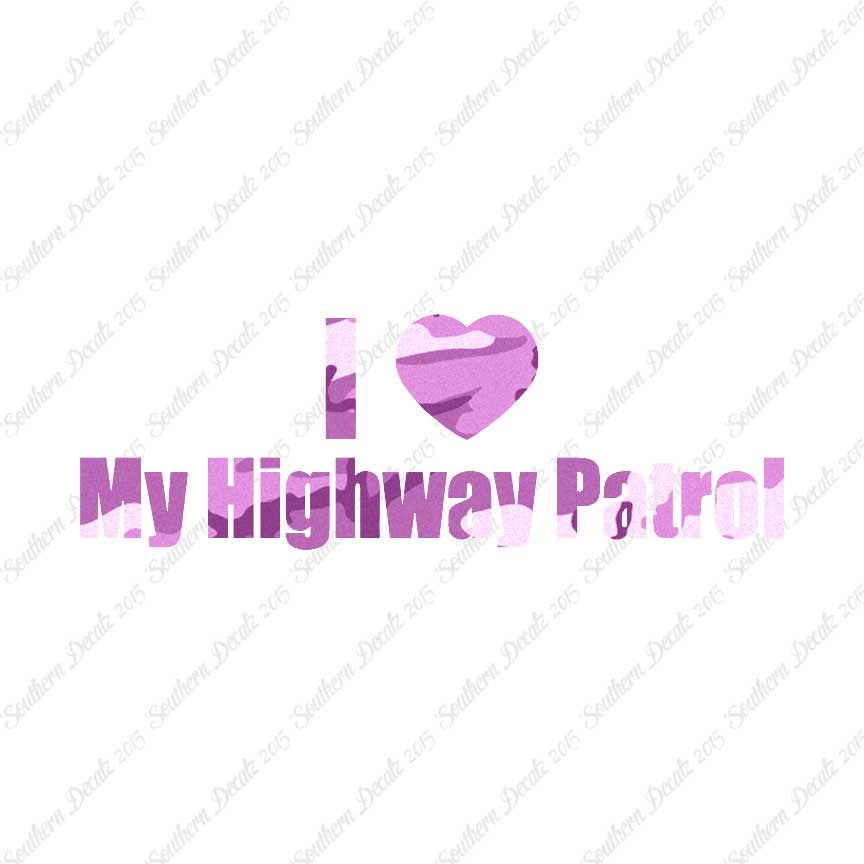 I Love Highway Patrol Heart