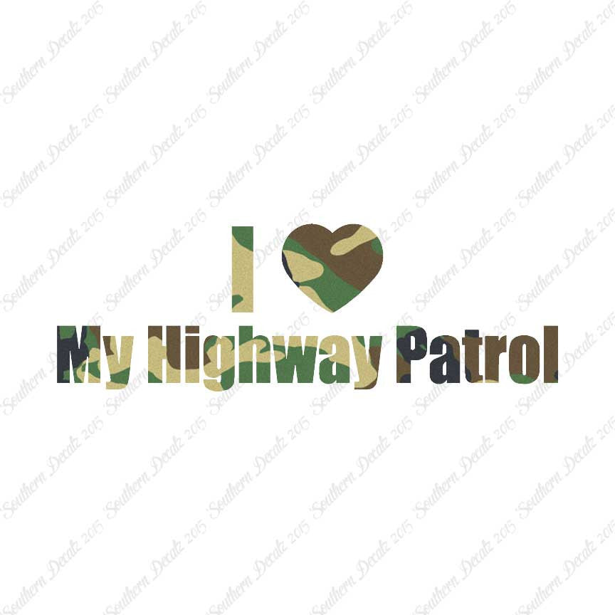 I Love Highway Patrol Heart