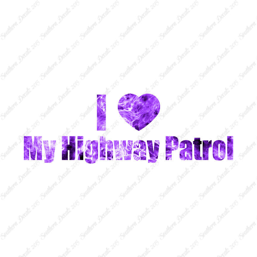 I Love Highway Patrol Heart