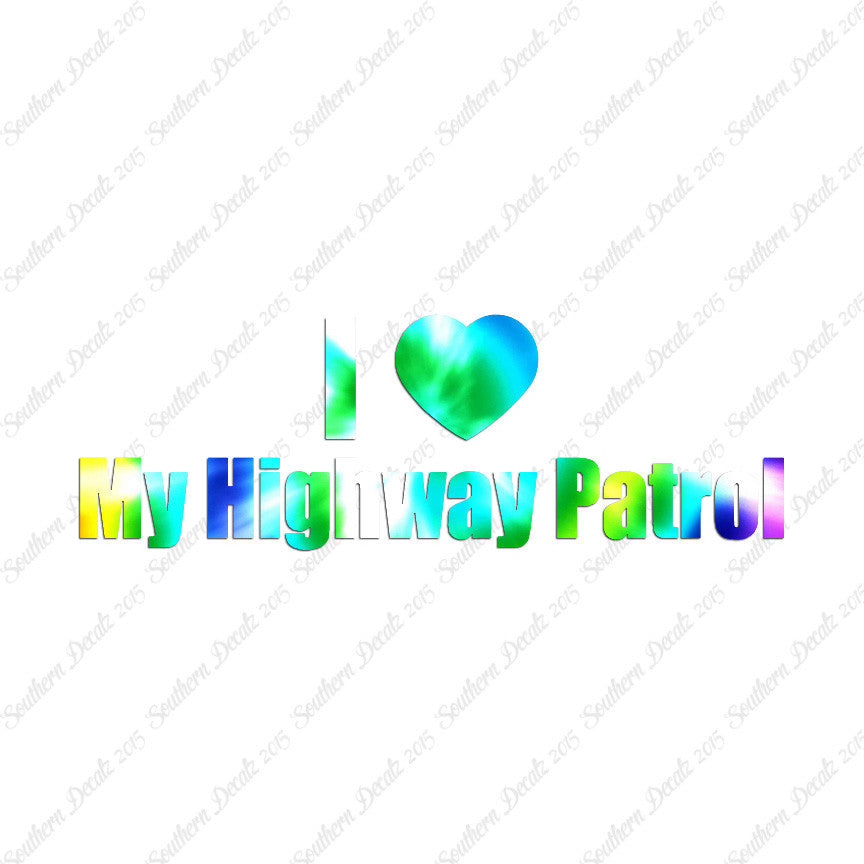 I Love Highway Patrol Heart