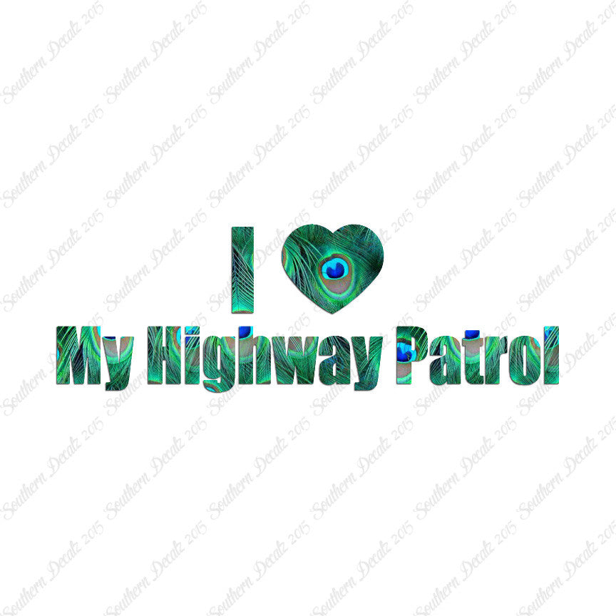 I Love Highway Patrol Heart