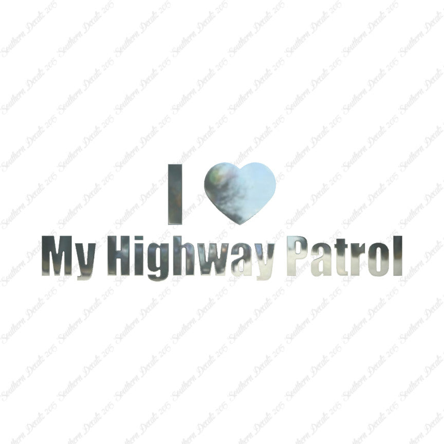I Love Highway Patrol Heart