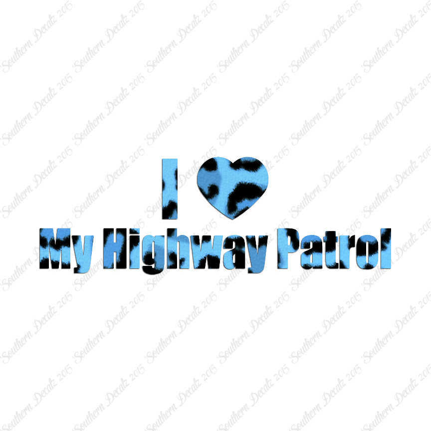 I Love Highway Patrol Heart