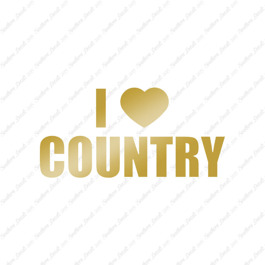 I Love Country Heart