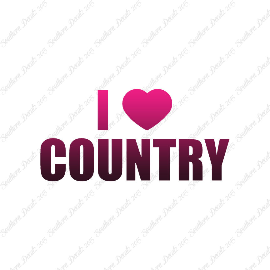 I Love Country Heart