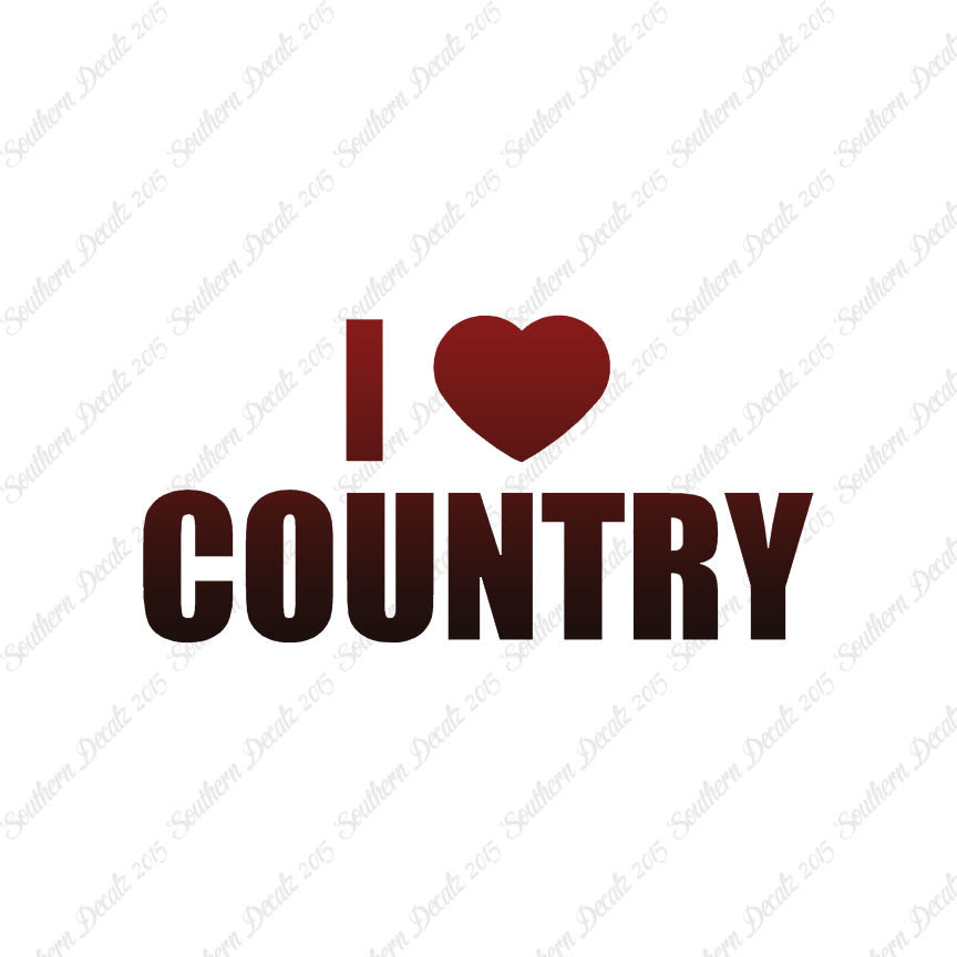 I Love Country Heart