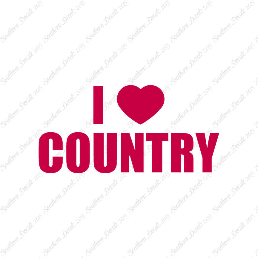 I Love Country Heart
