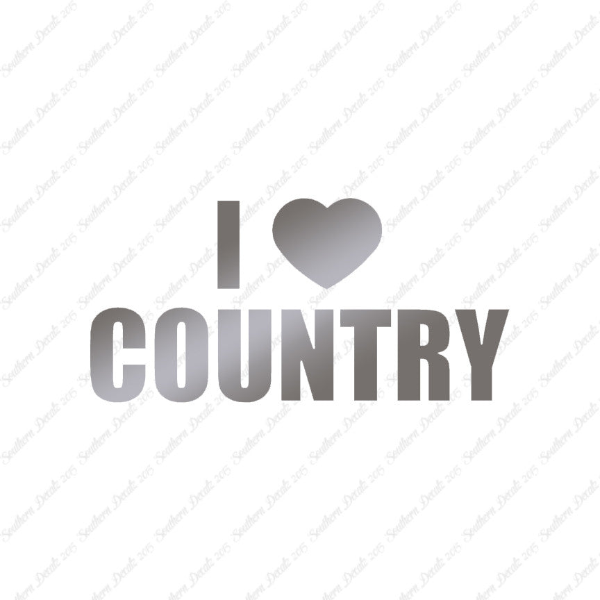 I Love Country Heart