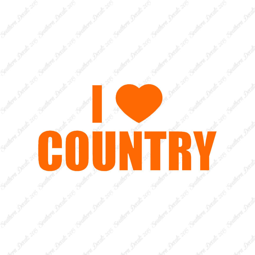 I Love Country Heart