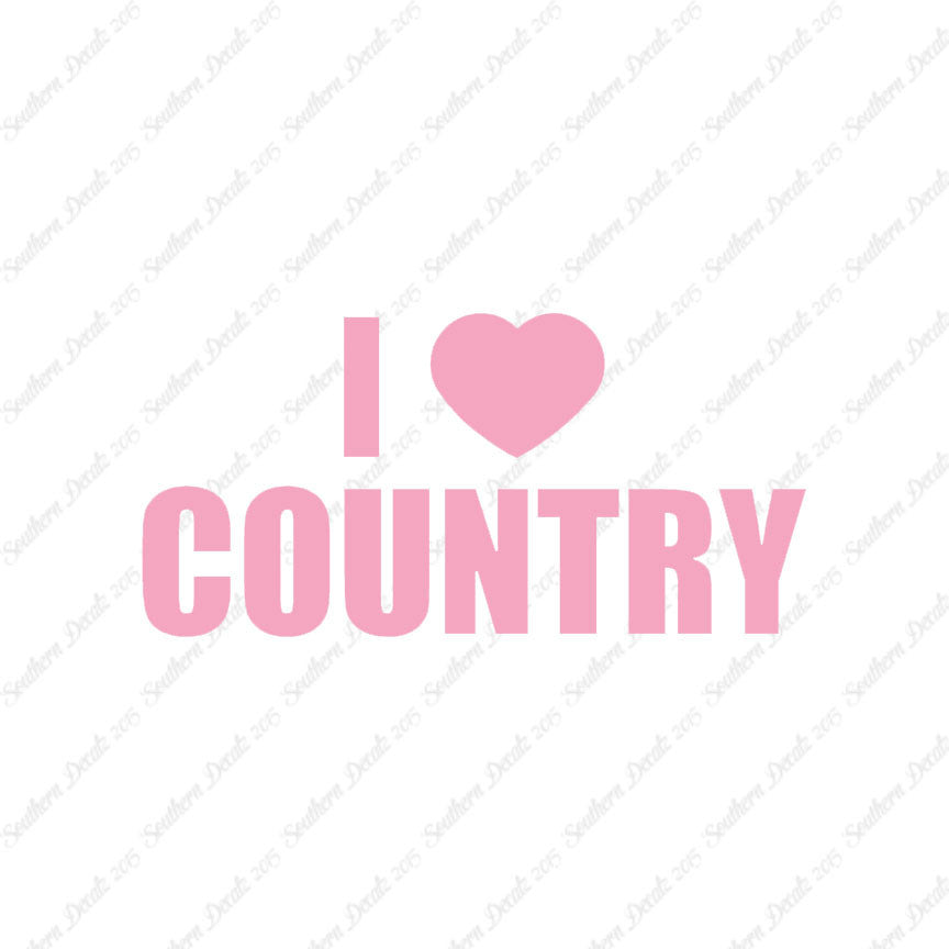 I Love Country Heart
