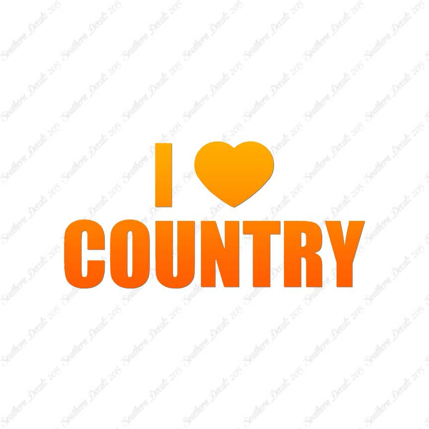I Love Country Heart