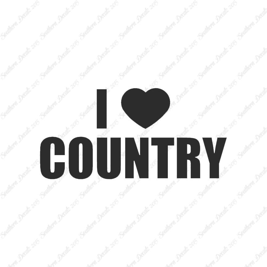 I Love Country Heart
